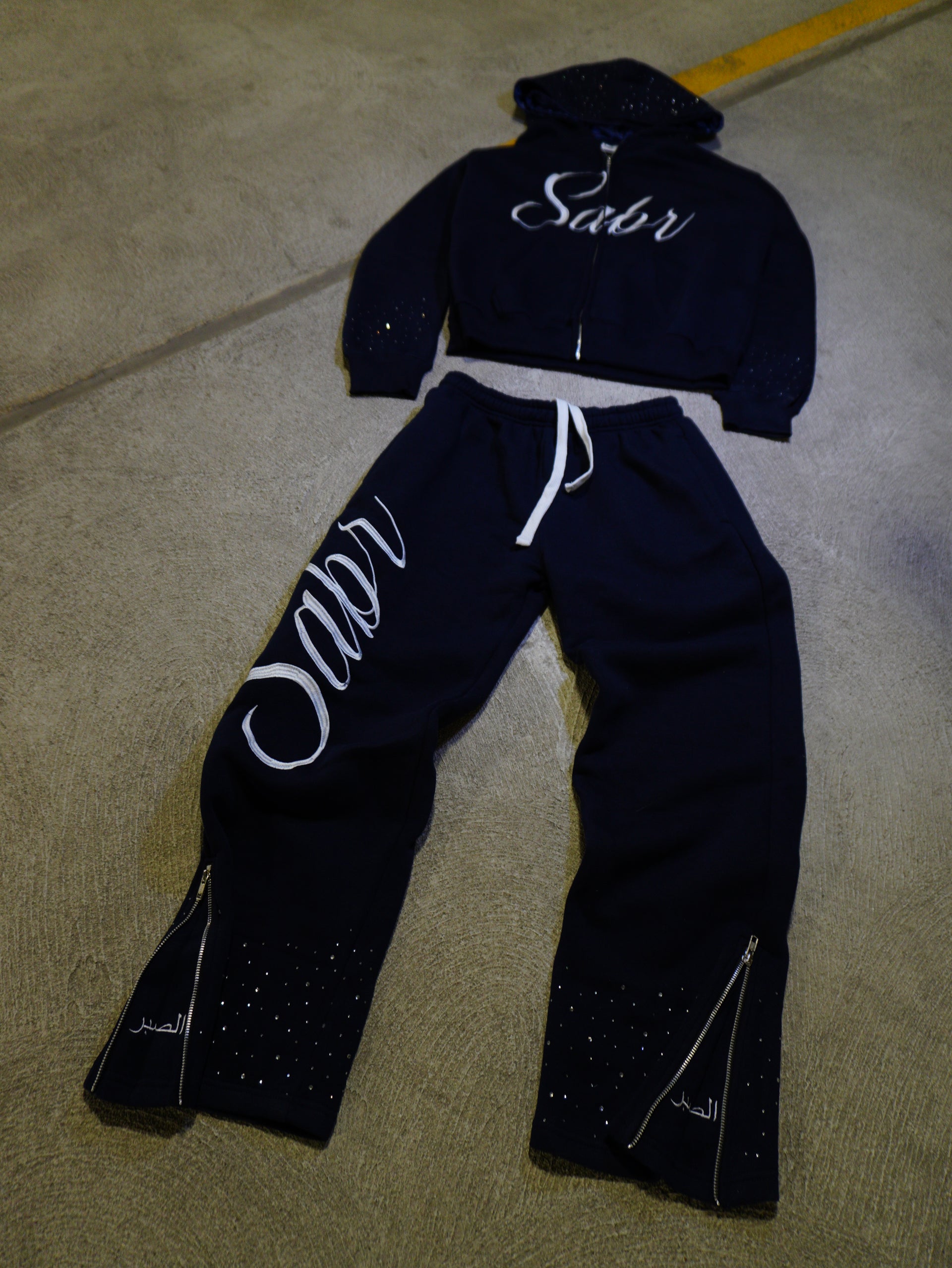 “ROYAL BLUE” Rhinestone Sweats